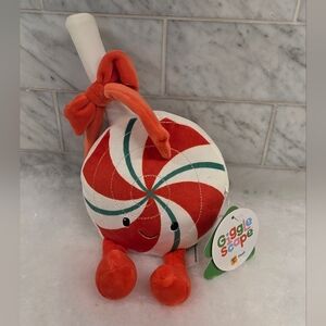 Peppermint Lollipop Plush Gigglescape 9" Christmas Stuffed Toy BRAND NEW NWT